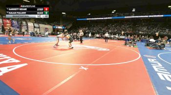 126 Class 1 lbs Quarterfinal - Garrett Beane, Lathrop vs Kalan Fallert, Valle Catholic