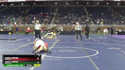 D2-157 lbs Cons. Round 3 - Jaydn Grimes, Mason HS vs Kyan Larson, Sparta HS