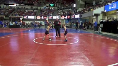 55 lbs Champ. Round 2 - Emmett Hinebauch, Chinook Wrestling Club vs Warren Mayes, Laurel Matburners