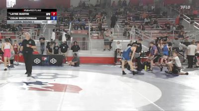 120 lbs Cons. Round 2 - Layne Martin, Michigan Premier WC vs Colin Broxterman, Ohio
