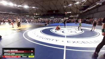 63 lbs Champ. Round 2 - Danika Simpson, Hoquiam Jr. Grizzly Wrestling Club vs Amylia Long, Snoqualmie Valley Wrestling Club