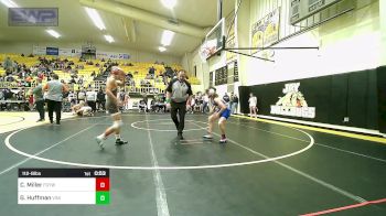 112-B lbs Semifinal - Caleb Miller, Fort Gibson Youth Wrestling vs Garrison Huffman, Vinita