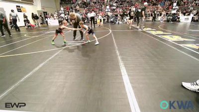 37-40 lbs Round Of 16 - Lane Carrier, Raw Wrestling Club vs Weston Atkinson, Honey Badgers Wrestling Club