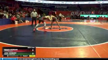 2 lbs Quarterfinal - Renzo Morgan, Deerfield (H.S.) vs Josh Vasquez, Aurora (Christian)