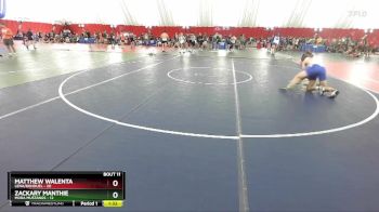 157 lbs Round 4 (6 Team) - Zackary Manthie, Mora Mustangs vs Matthew Walenta, Lena/Bonduel