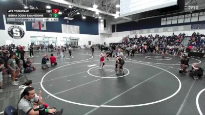 115 lbs Quarterfinal - Aya Yoshitake, Titan Mercury Wrestling Club vs Sienna Ocean Salaheddine, Team Thunder
