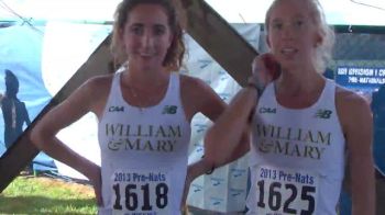 Elaina Balouris and Emily Stites the William and Mary duo after PreNats 2013