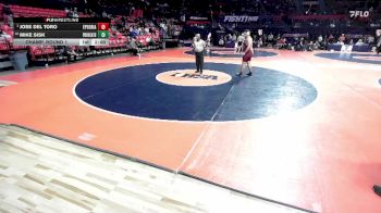 2A 285 lbs Champ. Round 1 - Jose Del Toro, East Peoria vs Mike Sisk, New Lenox (Providence Catholic)