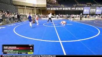 98 lbs Cons. Round 2 - Ruby Erickson, Moses Lake Wrestling Club vs Dani Sylva, Tumwater Wrestling Club