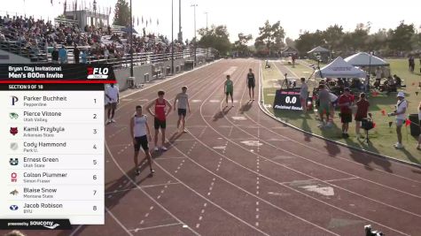 Men's 800m Invite, Prelims 9