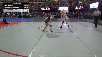 110 lbs Round 1 - Taylor Brouillette, Coyote Wrestling Club vs Serina Catt, Darkhorse Wrestling Club