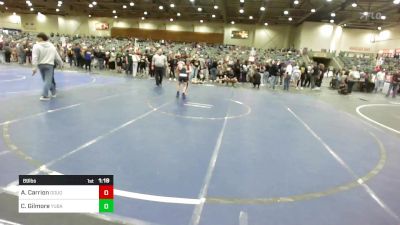 89 lbs Quarterfinal - Addison Carrion, Douglas County Grapplers vs Canon Gilmore, Yuba Sutter Combat