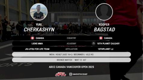 Kooper Bagstad vs Yuri Cherkashyn 2025 ADCC Vancouver Open