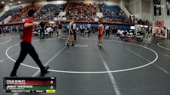 144 lbs Cons. Round 2 - Jeremy Whitehead, St. Vincent Pallotti vs Colin Burley, Calvert Hall College