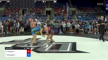 132 lbs Cons 8 #2 - Kayla Vazquez, New Jersey vs Taylor Colangelo, Arizona