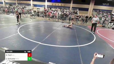 73 lbs Round Of 16 - Quintin Faull, Red Wave WC vs Cael Schlueter, Rough House WC