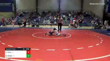 52 lbs Quarterfinal - Christian Cory, Grizzly Wrestling Club vs Brentley Hines, Trion Mat Dogs