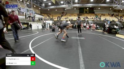 92-96 lbs Final - Fletcher Cochran, Team Nomad vs Jett Greer, Shelton Wrestling Academy