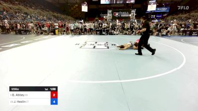 126 lbs Cons 32 #2 - Bodie Abbey, MI vs Jackson Heslin, CT