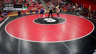 121 lbs Cons. Round 4 - Alex Kinsley, Albert Gallatin Hs vs Chad Brown, Yough Hs