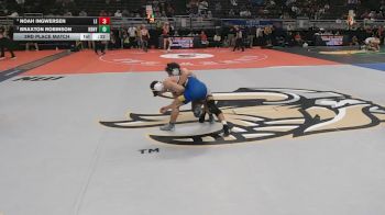 3rd Place Match - Noah Ingwersen, Lincoln East vs Braxton Robinson, Kearney