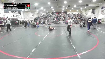 132 lbs Champ. Round 2 - Damian Fajardo, Laguna Hills vs Hector Cabrera, La Quinta/LQ