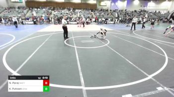 54 lbs Consi Of 4 - Noah Perez, MatTime vs Kruz Putnam, Legacy Elite WC