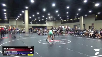 120 lbs Round 2 (6 Team) - Jasmine Norris, TN AAU-Williamson County WC vs Talin Strott, BHWC/ Florida Supreme