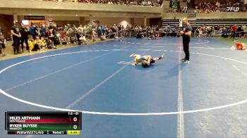 61 lbs Cons. Round 2 - Ryker Buysse, Minneota vs Miles Artmann, New Prague