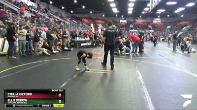 49 lbs Semifinal - Ellie Perow, Saranac Youth WC vs Stella Gifford, Fenton WC