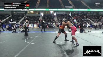 190 lbs 3rd Place Match - Hudson Finney, Beloit WC vs Knox Washington, Hoxie Kids