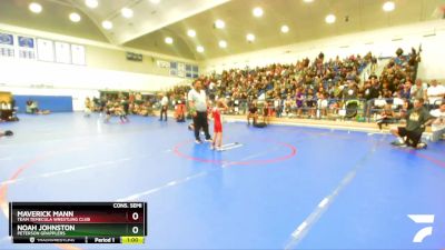 62 lbs Cons. Semi - Noah Johnston, Peterson Grapplers vs Maverick Mann, Team Temecula Wrestling Club