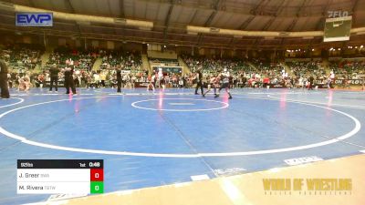 92 lbs Consi Of 8 #1 - Jett Greer, Shelton Wrestling Academy vs Mason Rivera, Topeka Blue Thunder