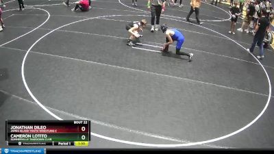 90 lbs Quarterfinal - Jonathan Dileo, James Island Youth Wrestling C vs Cameron Lotito, Summerville Takedown Club