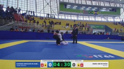 MARIA JOSE DE SOUZA vs FLAVIANA GONCALVES DE ALMEIDA 2026 FPJJ Campeonato Paulista