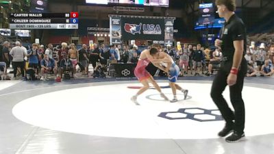 126 lbs Champ. Rd Of 16 - Carter Wallis, Missouri vs Cruzer Dominguez, Nebraska