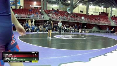 100 lbs Round 5 (8 Team) - Blancaelizabeth Floresklemick, Manhattan HS vs Kianni Lechuga, Papillion-La Vista South Girls