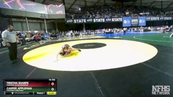 1A 132 lbs Cons. Round 3 - Casper Appleman, Cascade Christian vs Tristan Sharpe, Cascade (Leavenworth)