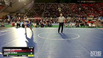 2A 138 lbs Quarterfinal - Conner Christensen, Clearwater Valley vs Hunter Gamble, Orofino