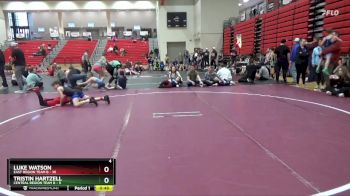 85 lbs Round 3 (4 Team) - Tristin Hartzell, Central Region Team B vs LUKE WATSON, East Region Team B