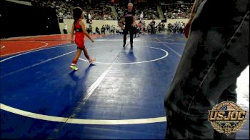 55 lbs Quarterfinal - Emmalyn Gibson, Wolfpak Wrestling vs Jynson Ketcher, Blaine County Grapplers