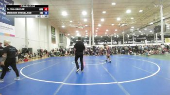 150 lbs Rr Rnd 1 - Olivya Kroope, Alpha Girlz vs Jameson Strickland, Kraken Blue - Girls