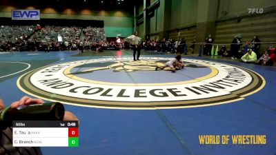 60 lbs Quarterfinal - Eliza Tau`a, Nakamura Wrestling vs Calaiya Branch, NexGen Regional Training Center