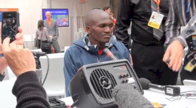Stephen Kiprotich in NYC after winning World Champs Marathon with only 2 months notice