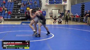 157 lbs 5th Place Match - Devon Luellen, Tinora vs Nicholas `nick` Werbrich, Taylor