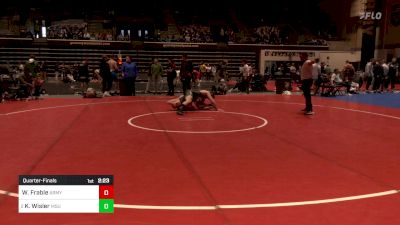 197 lbs Quarterfinal - Wolfgang Frable, Army vs Kael Wisler, Michigan State