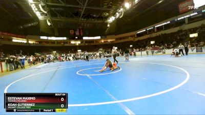 98 lbs Semifinal - Koah Gutierrez, Valiant College Prep vs Estevan Maximo, Tucson Cyclones