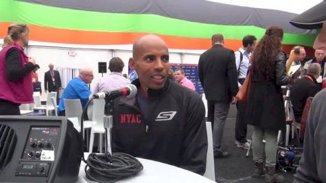 Meb Keflezighi busted knee but still running to win at NYC Marathon 2013