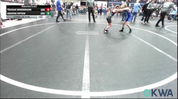 58 lbs Consi Of 8 #2 - Teagan Mindemann, Darko Valley Wolf Pack vs Ashton Tipton, Choctaw Ironman Youth Wrestling