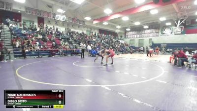 126 lbs Cons. Round 4 - Diego Brito, Granite Hills vs Noah Nacionales, Steele Canyon